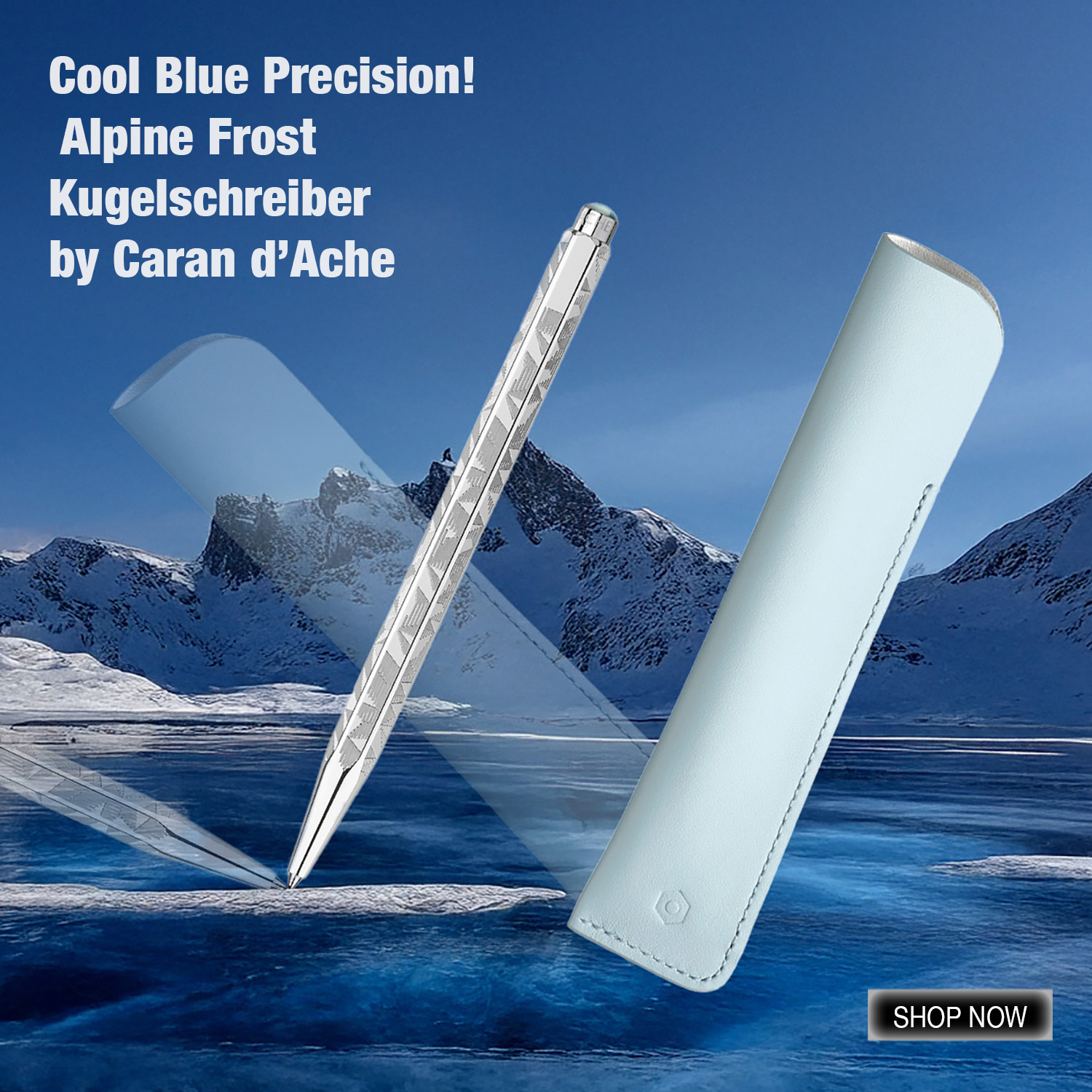CDA Ecridor Kugelschreiber Set Alpine Frost blau