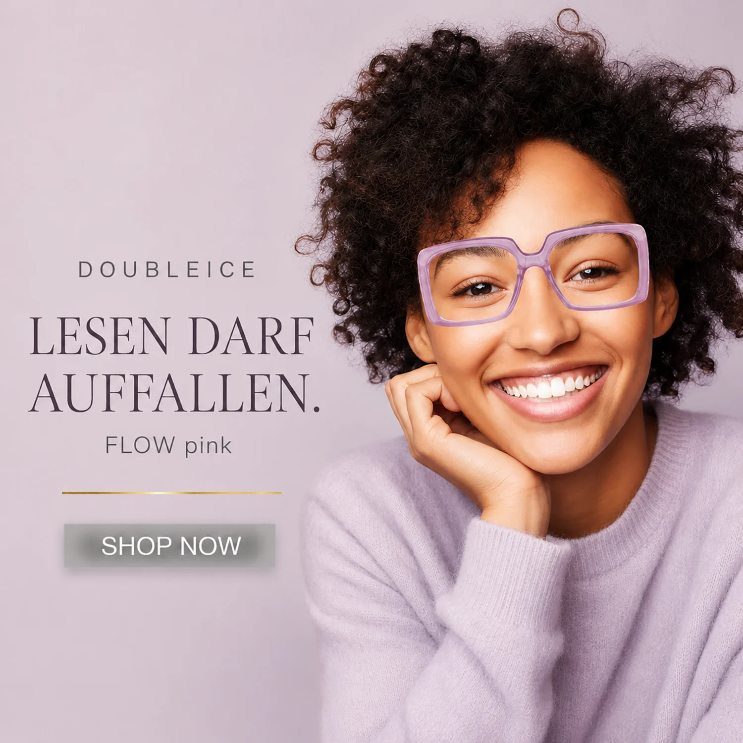 Doubleice Lesehilfe FLOW in Pink