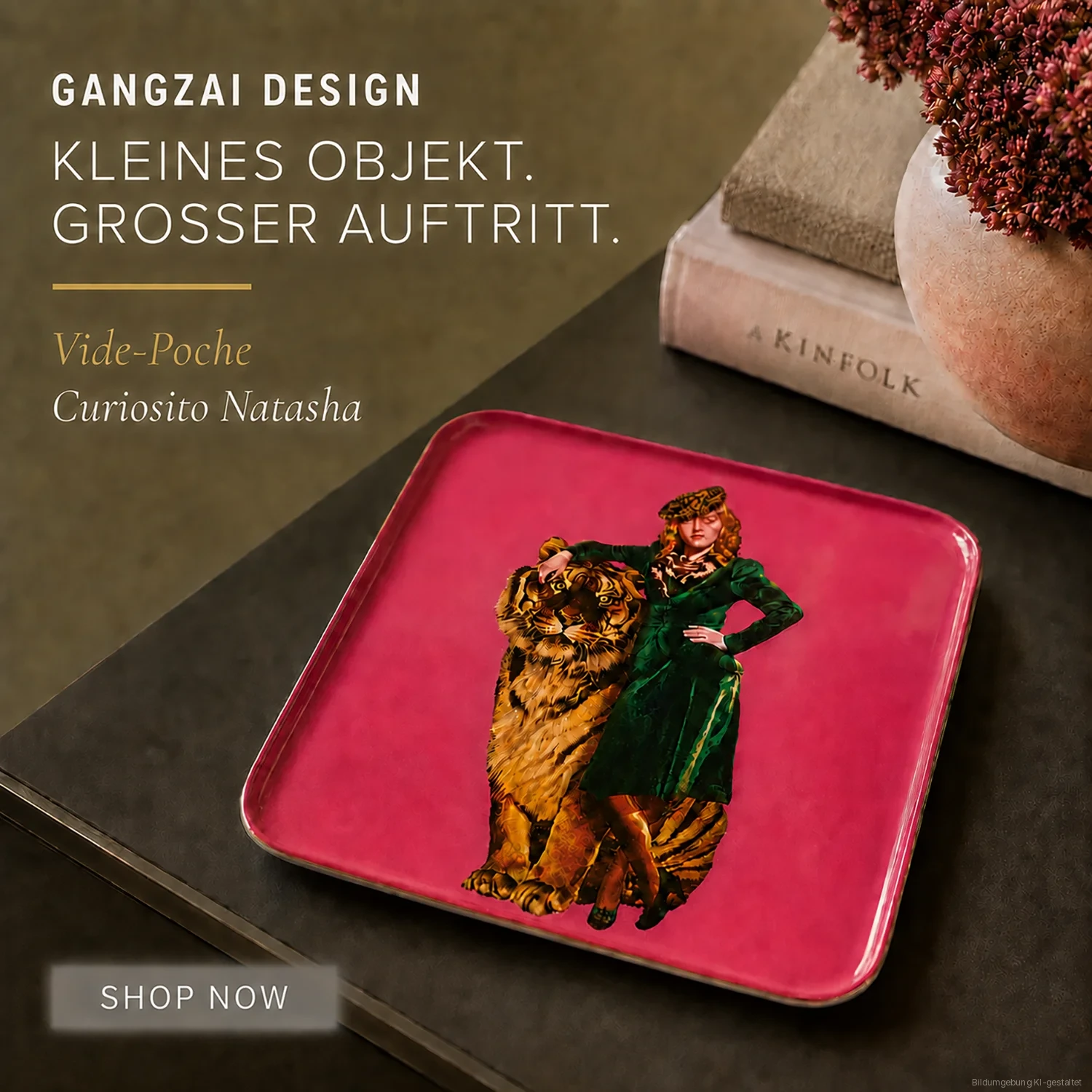 Gangzai Vide Poche CURIOSITO NATASHA, KI-gestaltete Bildumgebung, Produktfoto original
