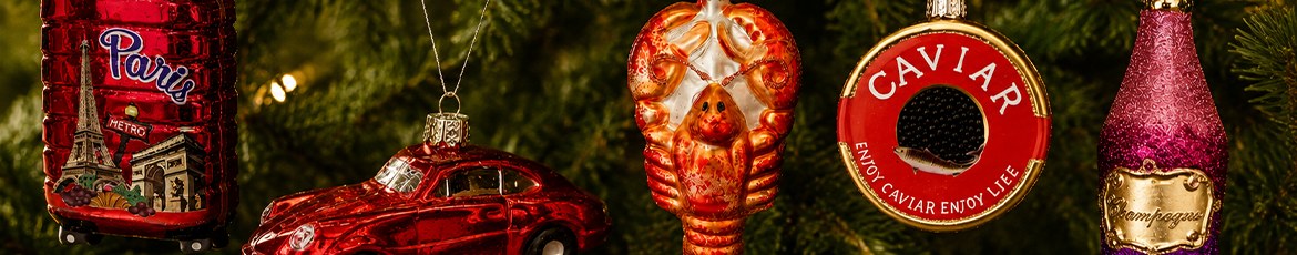 Designer Weihnachtskugeln und Ornamente von Christborn und Vondels