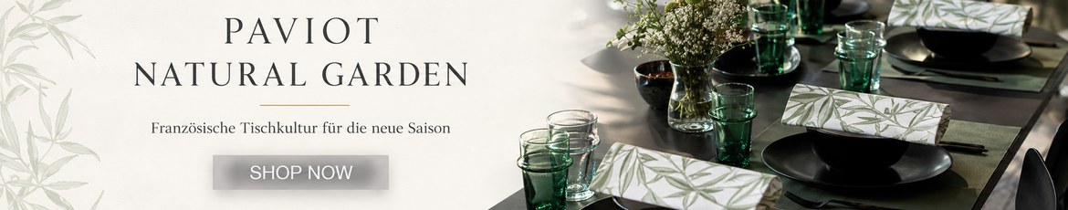 Paviot Servietten NATURAL GARDEN, französische Tischkultur für die neue Saison