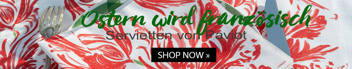 Paviot Servietten Tulipe rouge 2026