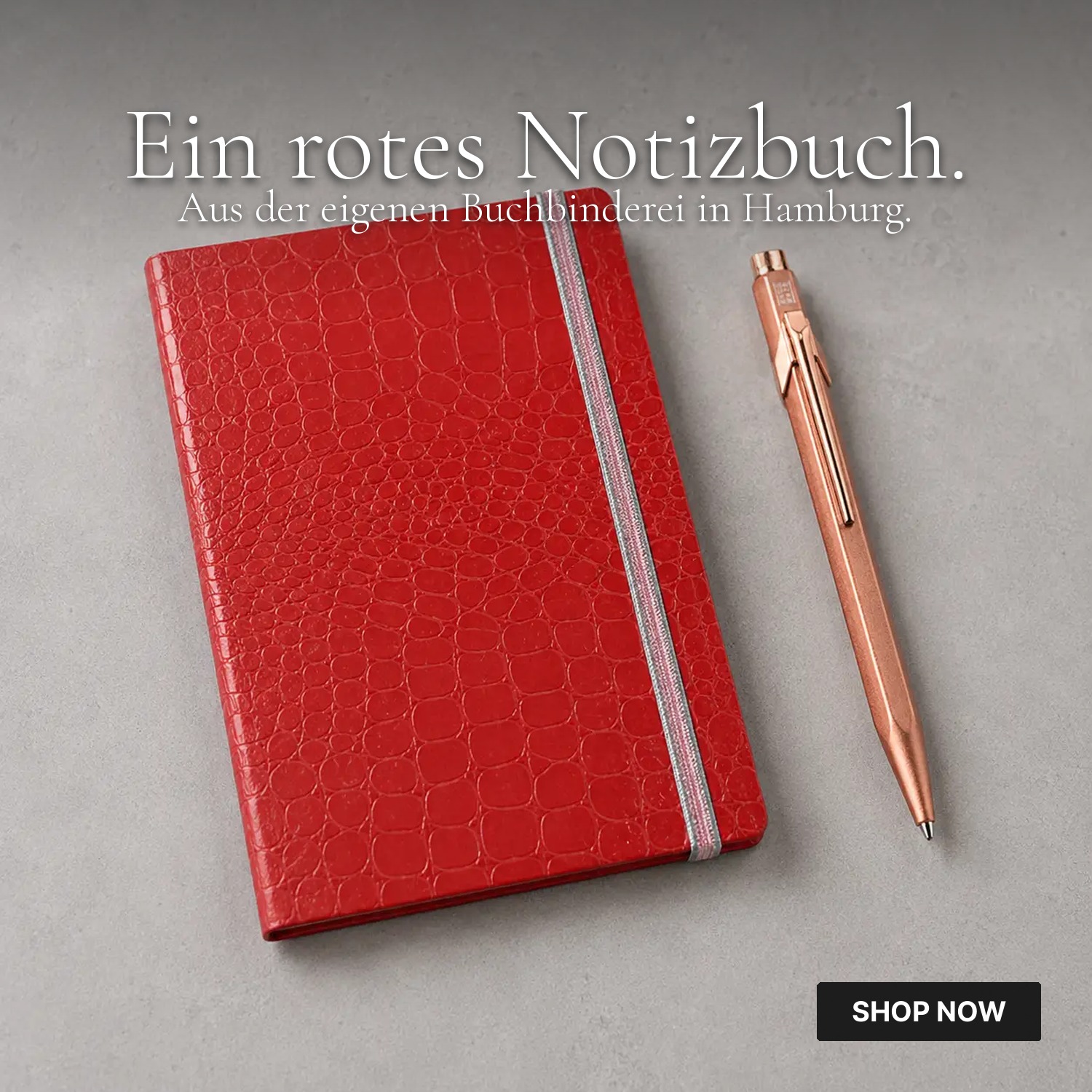 Trixi Gronau LUCI Notizbuch Croco rot