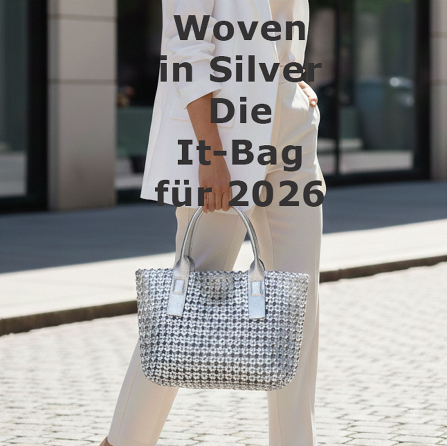 Tote Zita Leder silber it Bag 2026