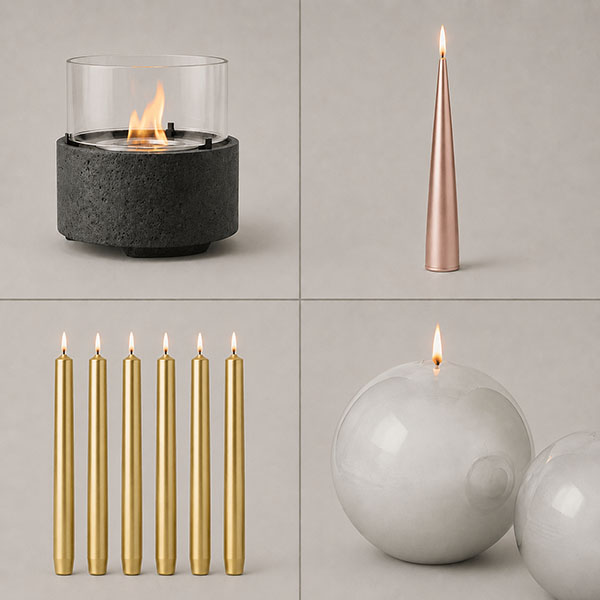 Designkerzen & Lichtobjekte