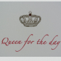 Preview: Trixi Gronau • QUEEN FOR THE DAY Greeting Card,Color Offset Printing multicolored,detail