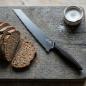 Preview: Paul Adrian Brotmesser Beluga Ebenholz Griff, Klinge DLC beschichtet, style mit Brot
