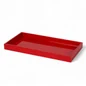Preview: Albert L Mini-Tablett MIMA rechteckig Rot 30 × 15 cm mit hochglänzender Lackoberfläche