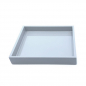 Preview: Mini Tablett, quadratisch, Lack grau