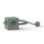 Preview: Avolt Square 1, Multi Charging cube, oak green, front