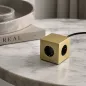 Preview: Avolt Square 1, Multi Ladestation, Steckerwürfel Brass finish, stlye