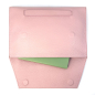 Preview: BGents leather Laptop Tablet, Couvert pink, inside