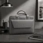Preview: BGents Leder Laptop Couvert, grau, style