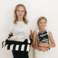 Preview: Bag All, Leinentasche Druck Harlekin black, style