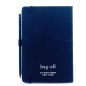 Preview: Bag All, Notizbuch A5 in schwarz Druck weiß my notebook, Rückseite