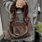 Preview: Tote Amalia faux fur braun, style