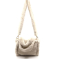 Preview: Mini Tote Emilia faux fur beige front haengend
