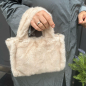 Preview: Mini Tote Emilia faux fur beige, style