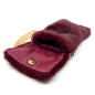 Preview: Smartphonehülle Ivy faux fur bordeaux, offen