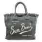 Preview: Tote bag, Sun Beach grün mit Stickerei