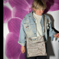 Preview: Tote Bag, Vizenza Leather metallic bronze, style crossbody
