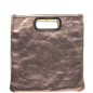 Preview: Tote Bag, Vizenza Leather metallic pinkgold, front