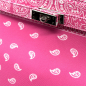 Preview: Tote Bag, Frida L, Paisley pink, closure detail side