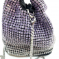 Preview: Micro Tote Pixi Kristalle violett verlaufend, detail Kristalle