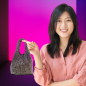 Preview: Micro Tote Pixi Kristalle violett verlaufend, style