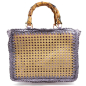 Preview: Tote Bag Flo Rattan und Raffa flieder