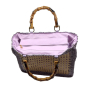 Preview: Tote Bag Flo Rattan und Raffa flieder,detail