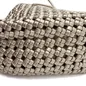 Preview: Close-up of champagne woven leather on Vimoda Cleo