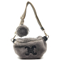 Preview: Crossbody Tasche Odetta faux fur grau
