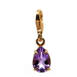 Preview: Bernardes necklace, Charm, pendant small charms armethyst purple, cord lilac, gold accents, pendant