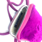 Preview: Bonnie Mini Felltasche Lapin pink, innen Textil,  Soft Glattleder