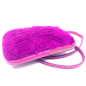 Preview: Bonnie Mini Felltasche Lapin pink, Seitenansicht