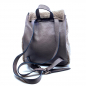 Preview: Bonnie backpack, shearling  taupe, back leather