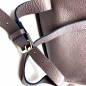 Preview: Bonnie backpack, shearling black, soft leather detail