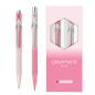 Preview: Caran d'Ache, Set 849 Kugelschreiber+Minenhalter Blossom, rose, pink