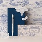 Preview: Caran d'Ache Toile de Jouy ballpoint pen with blue and white illustrated packaging