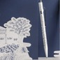 Preview: Caran d'Ache 849 Toile de Jouy detail with silver-tone clip
