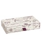 Preview: Caran d'Ache Léman Toile de Jouy Geschenkbox mit bordeauxfarbenen Genfer Illustrationen