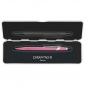 Preview: Caran d'Ache ballpoint 849 Coloramt-X, metallic pink, slim case open