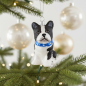 Preview: Christborn Christmas tree ornament French bulldog on fir branch
