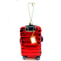 Preview: Christborn Weihnachtsanhänger Koffer Paris rot, back