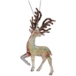 Preview: Christmas Inspirations Rentier Weihnachtsanhänger in changierendem Rosé