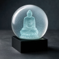 Preview: Schneekugel mit Buddha Motiv transparent, style
