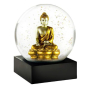 Preview: Schneekugel mit Buddha Motiv gold