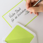 Preview: Crown Mill Cards Set A6 Bi-Color white-bamboo green, style