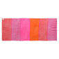 Preview: Cute Stuff, cashmere Schal, Feli multi stripe pink embrodery